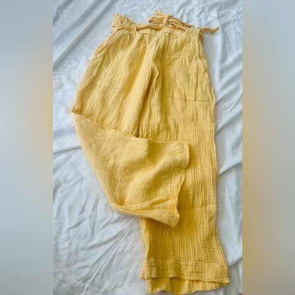 ban jara Pants - Cotton medium banjara yellow gauze pants ban jara